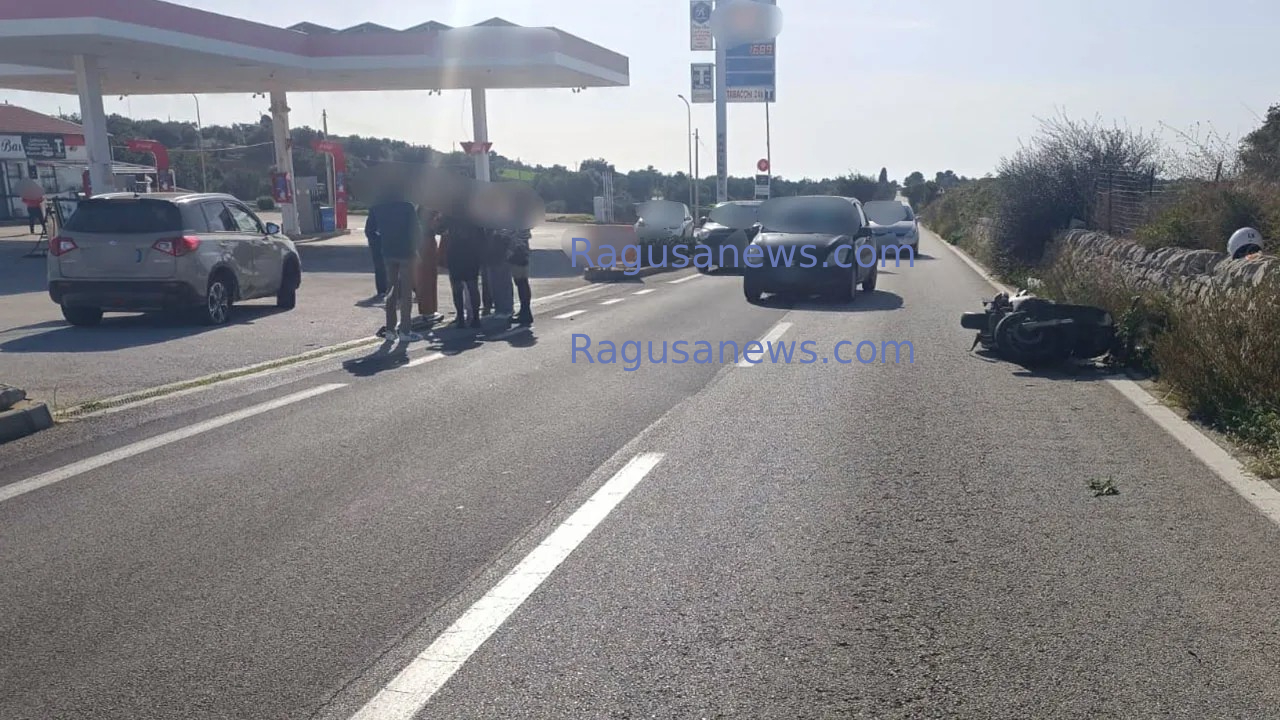 Auto contro scooter sulla Scicli-Modica, a scontrarsi due ottantenni